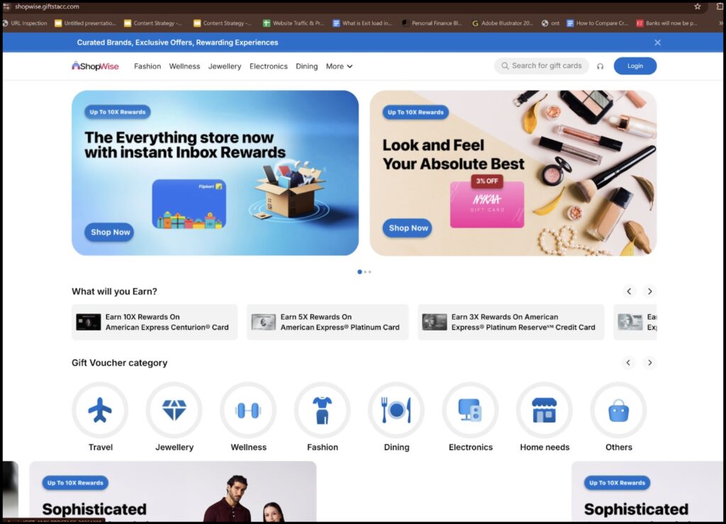 Shopwise AMEX card image