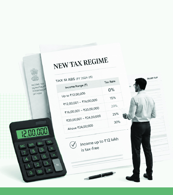 New tax regime slabs FY 2025-26: Rates, rebate & examples (AY 2026-27)