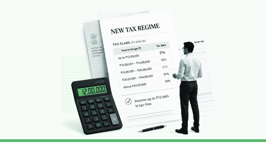 New tax regime slabs FY 2025-26: Rates, rebate & examples (AY 2026-27)